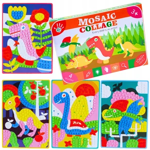 Mozaika Wyklejanka Zestaw Kreatywny DIY DINOZAURY Dla Dzieci Dzień Chłopaka - Zabawki kreatywne Mozaika Wyklejanka Zestaw Kreatywny DIY DINOZAURY Dla Dzieci Dzień Chłopaka - Zabawki kreatywne - miniaturka - grafika 1