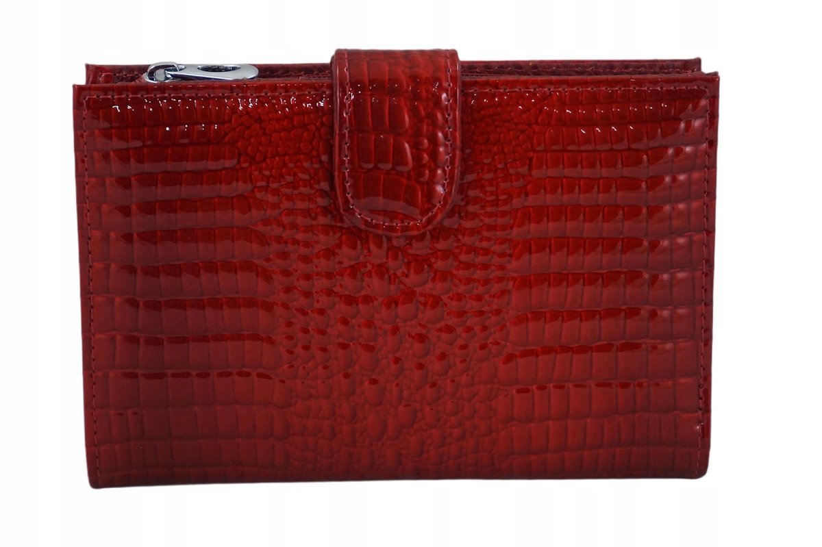 Barberinis portfel skóra naturalna czerwony - kobieta