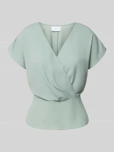 Bluzka w stylu kopertowym - Bluzki damskie - miniaturka - grafika 1