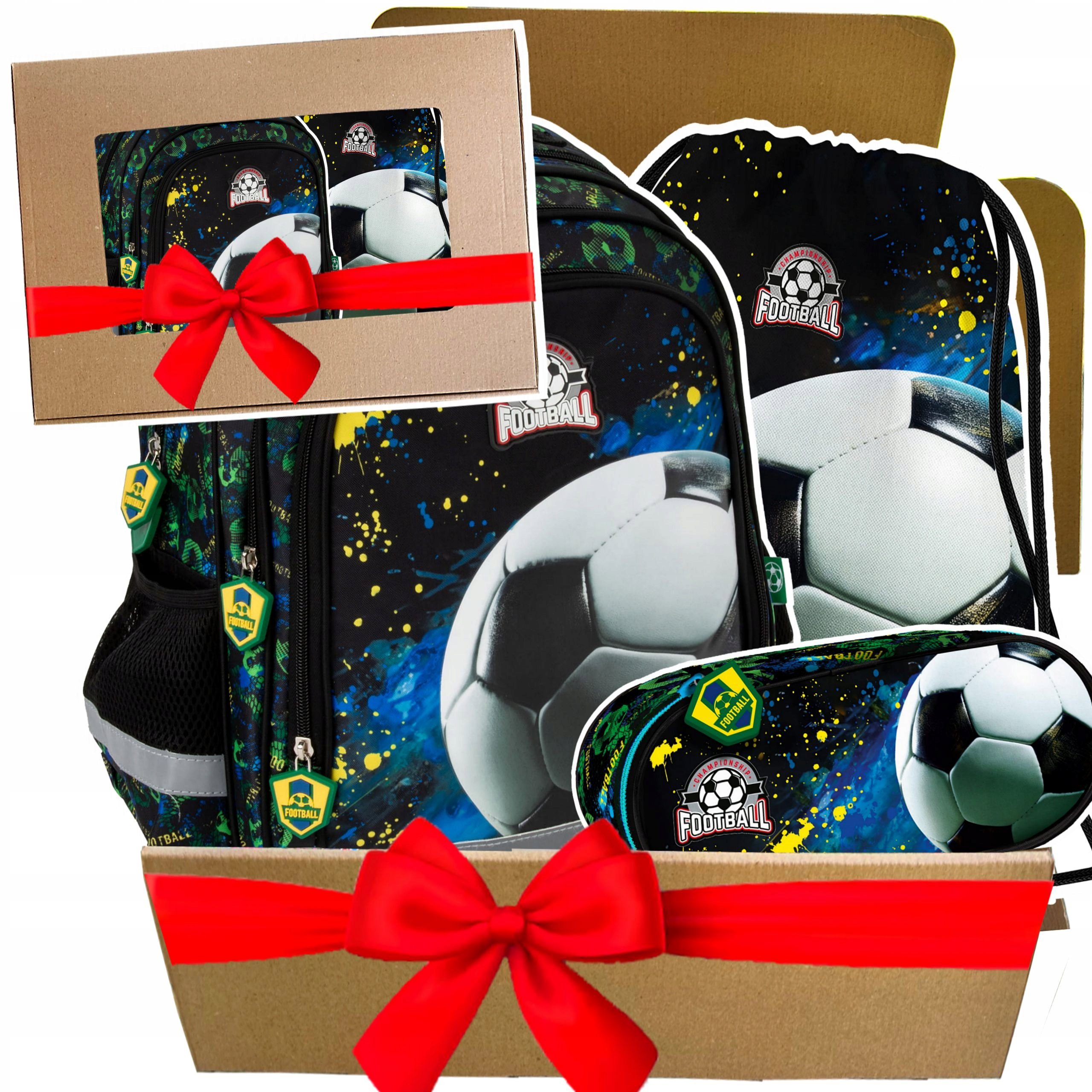 Plecak Szkolny Ergonomiczny Do Klasy 1-3 Dla Chłopca Football Piłka Nożna