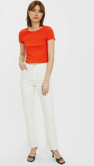 Vero Moda Spodnie Damskie Jeans Białe 28/34 1Spc