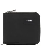 Portfele - Portfel antykradzieżowy Pacsafe RFIDsafe Zip Around Wallet - jet black - miniaturka - grafika 1