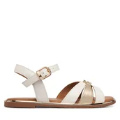 Buty dla dziewczynek - Sandały Tommy Hilfiger T3A2-34280-0326 S Biały - miniaturka - grafika 1