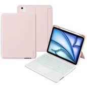 Etui do tabletów - Etui na iPad Air TECH-PROTECT SCMag Pen + Keyboard Różowy Klawiatura - miniaturka - grafika 1