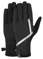 Rękawiczki sportowe męskie - RONHILL Rękawiczki biegowe WIND-BLOCK GLOVE all black - miniaturka - grafika 1