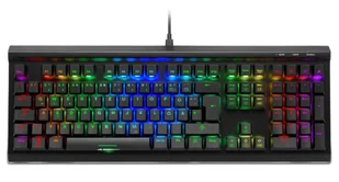Sharkoon SKILLER SGK40 klawiatura Biuro USB Niemiecki Czarny 4044951040100 4044951040100 - Klawiatury - miniaturka - grafika 1