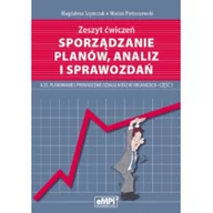 Podręczniki dla szkół zawodowych - Sporządzanie planów analiz i sprawozdań Zeszyt ćwiczeń A.35 Planowanie i prowadzenie działalności w organizacji Część 3 - Magdalena Szymczak, Marian P - miniaturka - grafika 1