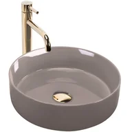 Umywalki - Rea Umywalka nablatowa Rea Sami Beige Shiny - miniaturka - grafika 1