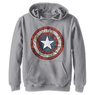 Disney Chłopięca bluza z kapturem Comicbook Shield, sportowa bluza z kapturem, rozmiar M, Sportowa wrzosowa, M - Bluzy dla chłopców - miniaturka - grafika 1