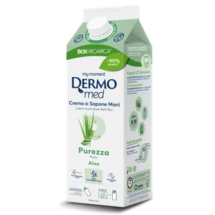 Dermomed Purezza Aloe 900ml zapas, mydło w płynie z aloesem, łagodzące i nawilżające - Mydła - miniaturka - grafika 1
