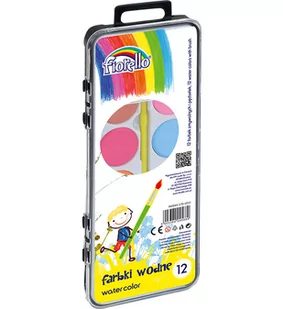 KW Trade Farby akwarelowe Firelo 12 kolorów - Przybory szkolne - miniaturka - grafika 2
