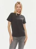 Koszulki i topy damskie - Wrangler T-Shirt 112350315 Czarny Regular Fit - miniaturka - grafika 1