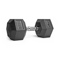 Hantle i ciężarki - Hantla Hex 22,5kg ciężarek ogumowany - miniaturka - grafika 1