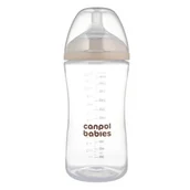 Butelki dla niemowląt - Butelka CANPOL BABIES Nature Shape 330 ml - miniaturka - grafika 1
