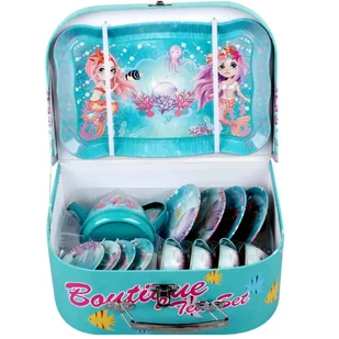 DUŻY ZESTAW DO HERBATY W WALIZCE SYRENKI DZBANEK TACA TALERZE FILIŻANKI - Zabawy w naśladowanie dorosłych DUŻY ZESTAW DO HERBATY W WALIZCE SYRENKI DZBANEK TACA TALERZE FILIŻANKI - Zabawy w naśladowanie dorosłych - miniaturka - grafika 1