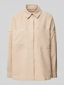 Kurtki damskie - Kurtka koszulowa o kroju oversized ze sztruksu model ‘JANINE-RAI’ - miniaturka - grafika 1