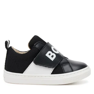 Sneakersy BOSS J52161 S Czarny - Buty dla chłopców - miniaturka - grafika 1