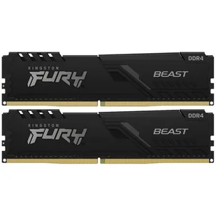 Kingston FURY 16GB 2x8GB 3200MHz CL16 Beast BlackKF432C16BBK2/16 - Pamięci RAM - miniaturka - grafika 1