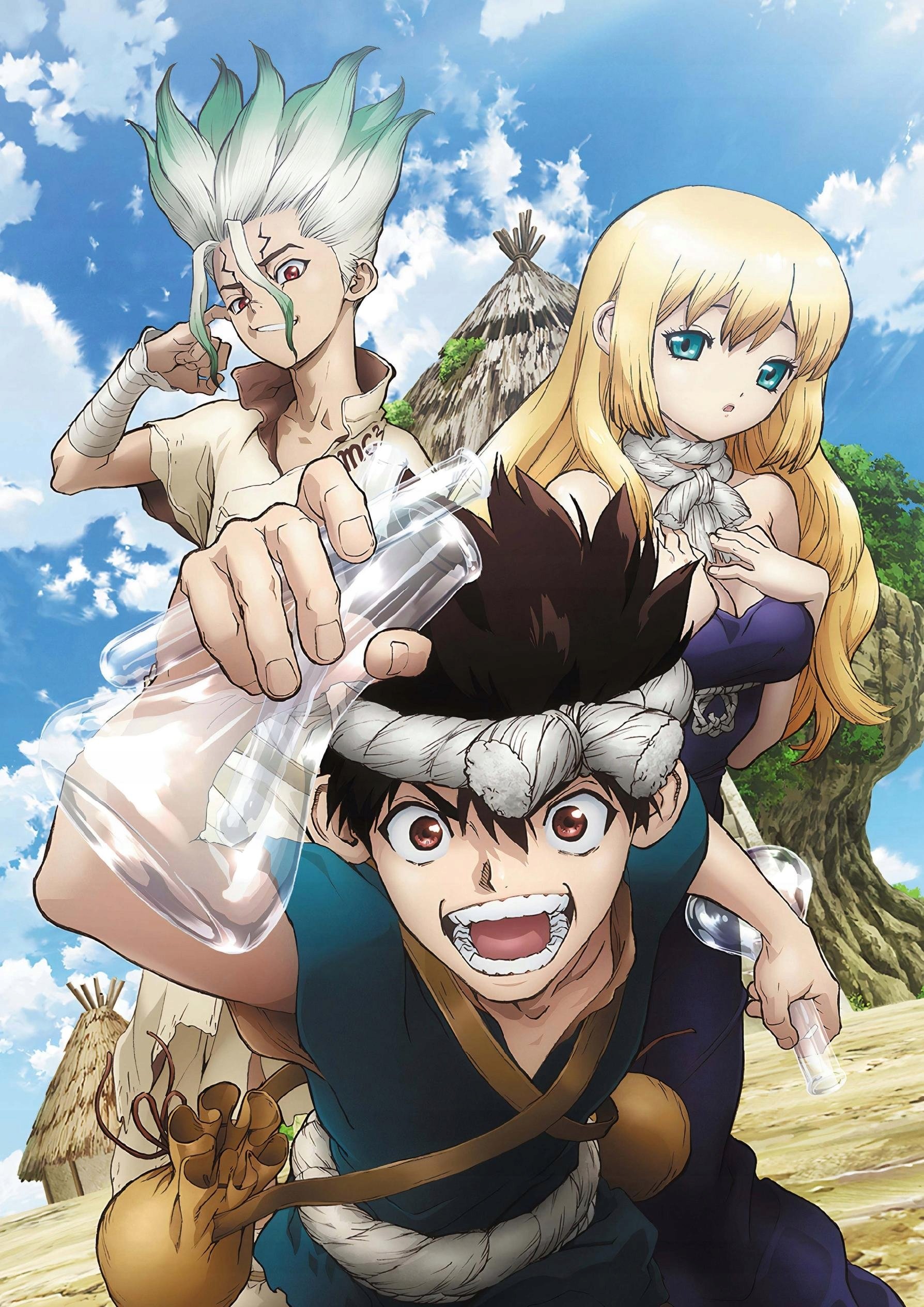 Plakat A1 anime manga Dr. Stone Dr Stone