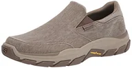 Klapki i japonki męskie - Skechers USA Men's Męskie klapki Respected-Fallston Canvas, materiał tekstylny., 41.5 EU - miniaturka - grafika 1