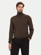 Swetry męskie - BOSS Golf Musso-P 50468262 Zielony Slim Fit - miniaturka - grafika 1