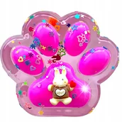 Zabawki sensoryczne - GNIOTEK ANTYSTRESOWY KOCIA ŁAPKA Z POSYPKĄ SQUISHY - 3 SZTUKI W ZESTAWIE - miniaturka - grafika 1