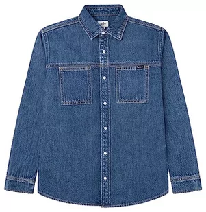 Pepe Jeans Damska koszula cedrowa, niebieski (denim), 6 Jahre - Koszule damskie - miniaturka - grafika 1
