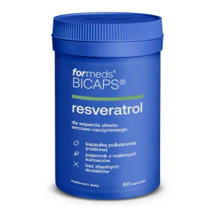 FORMEDS BICAPS RESVERATROL 60 KAPSUŁEK - Witaminy i minerały - miniaturka - grafika 1