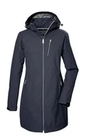 Kurtki damskie - killtec Damska kurtka softshell z odpinanym kapturem KOS 57 WMN SFTSHLL PRK, ciemnoniebieska, 36, 42854-000 - miniaturka - grafika 1