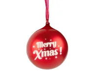 Głośniki przenośne - BigBen XMASBALLRED Świecąca bombka świąteczna Czerwona - miniaturka - grafika 1