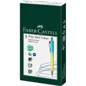 Długopisy - Długopis Poly Ball Urban XB (5szt) niebieski - Faber Castell - miniaturka - grafika 1