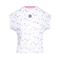 Koszulki sportowe damskie - Koszulka damska BIDI BADU  Majira Tech Tee White, Mixed M - miniaturka - grafika 1