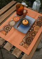 Obrusy i serwetki - Podkładka na stół i pod talerze pomarańczowego koloru - miniaturka - grafika 1