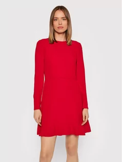 Sukienki - RED Valentino Sukienka codzienna WR0VACK5 Czerwony Regular Fit - grafika 1