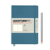 Notesy i bloczki - Notatnik Leuchtturm1917 Medium A5, miękka oprawa, gładki, Stone Blue - miniaturka - grafika 1