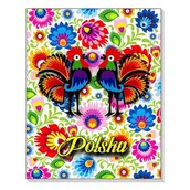 Notesy i bloczki - Notes 3D na magnesie Polska folk łowicki - miniaturka - grafika 1