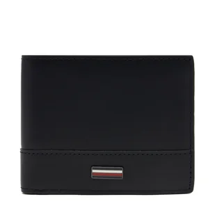 Duży Portfel Męski Tommy Hilfiger Th Corp Mini Cc Wallet AM0AM13244 Czarny - Portfele - miniaturka - grafika 1