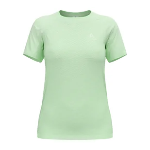 Damska koszulka do biegania Odlo Essential Seamless ambrosia melange - S - Koszulki sportowe damskie - miniaturka - grafika 1