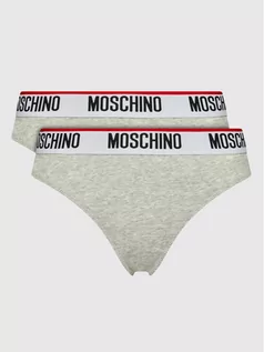 Majtki damskie - Moschino Underwear Swim Komplet 2 par fig brazylijskich 4745 9003 Szary - grafika 1