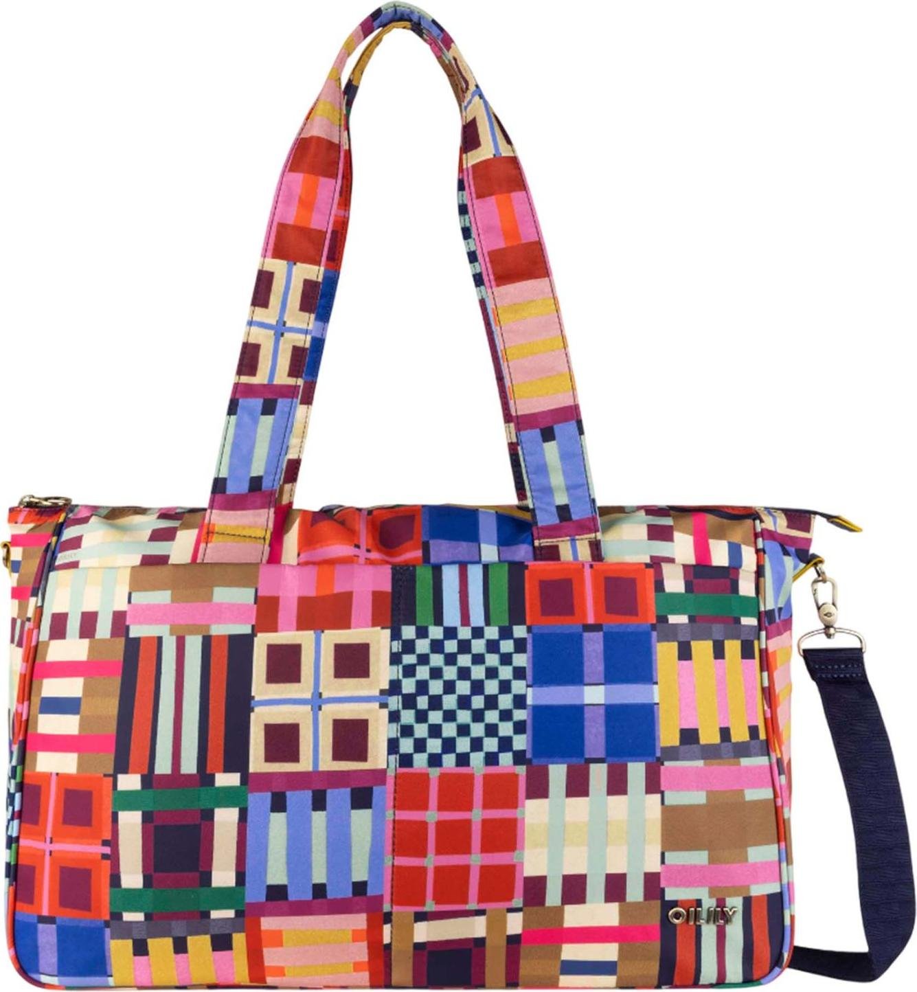 Torba podróżna Oilily na ramię Wynda Overnighter Wedgewood kolorowa