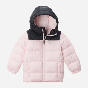 Kurtka dziecięca dla dziewczynki zimowa Columbia Puffect Hooded Jacket 2096273608 92 Różowa (195981109252) - Kurtki i płaszcze dla dziewczynek - miniaturka - grafika 1