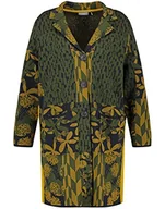 Kurtki damskie - Samoon Damska kurtka 132016-25409 z dzianiny, granatowa, wzór 56 - miniaturka - grafika 1