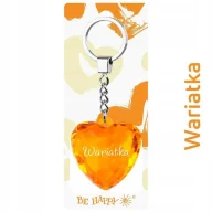 Breloczki dla dzieci - Brelok serce Wariatka - Be-Happy Gifts - miniaturka - grafika 1