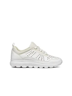 Geox Sneakersy "Spherica" w kolorze biało-kremowym - Trampki damskie - miniaturka - grafika 1