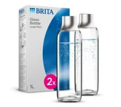 Syropy i koncentraty owocowe - Brita sodaTRIO Zestaw 2 Butelek Szklanych 1l - miniaturka - grafika 1