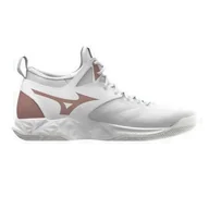 Siatkówka - Buty do siatkówki damskie Mizuno Wave Dimension Mid białe 38.5 EU - miniaturka - grafika 1