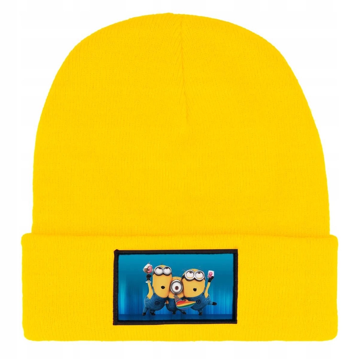 CZAPKA BEANIE ZIMOWA CIEPŁA ŻÓŁTA DLA DZIECI Z MOTYWEM GRU RÓŻNE WZORÓW