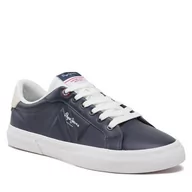 Sneakersy męskie - Sneakersy Pepe Jeans Kenton Flag M PMS30906 Navy 595 - miniaturka - grafika 1