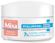 Maseczki do twarzy - MIXA Mixa Hyalurogel Noc Nawilżający Krem-maska na noc 50ml 101342 - miniaturka - grafika 1