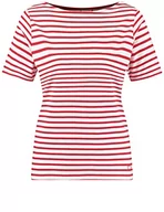 Koszulki i topy damskie - GERRY WEBER Edition Damska koszulka 870122-44009, czerwona/pomarańczowa/ecru/biała prążki, 38, czerwony/pomarańczowy/ecru/biały kółko, 38 - miniaturka - grafika 1